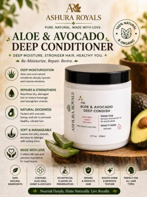 Aloe and avocado deep hair conditioner